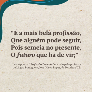 "Profissão Docente": Um poema para todos os professores